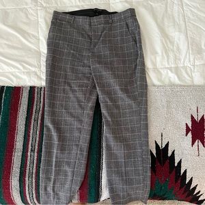 Banana Republic grey check Avery fit pants, size 6